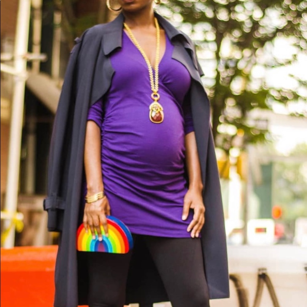 NWT LAmade Women's Maternity/Nursing Long Sleeve Dress